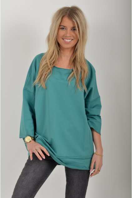 Smaragdová mikina ES6247