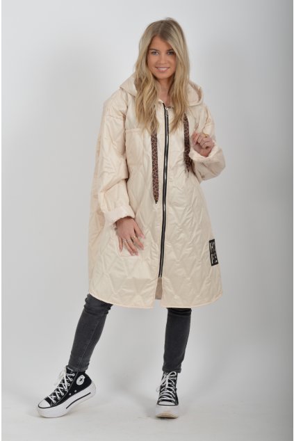 Světle béžová bunda ES6257