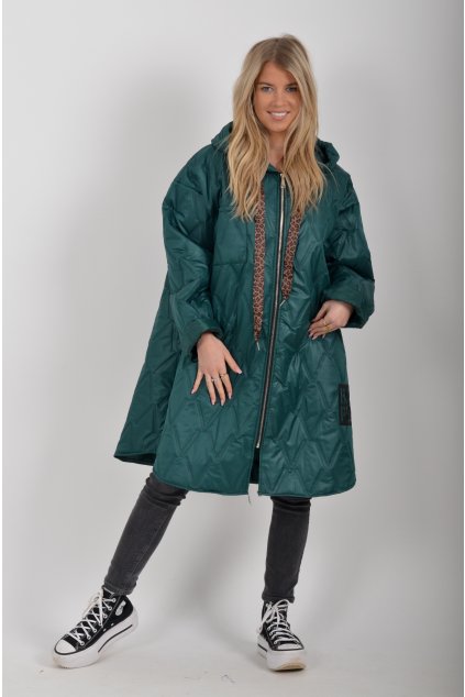 Lahvově zelená bunda ES6258