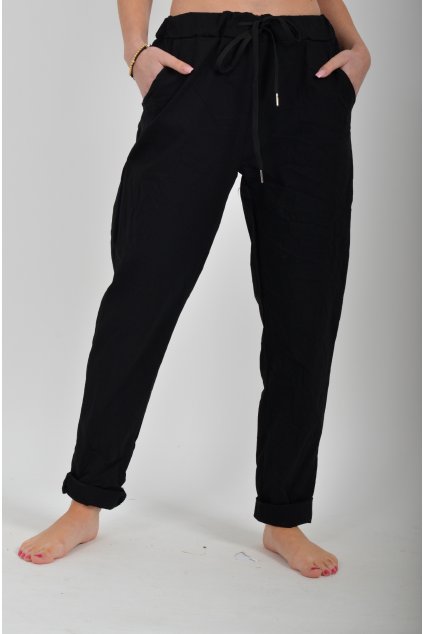 Černé kalhoty ES6268