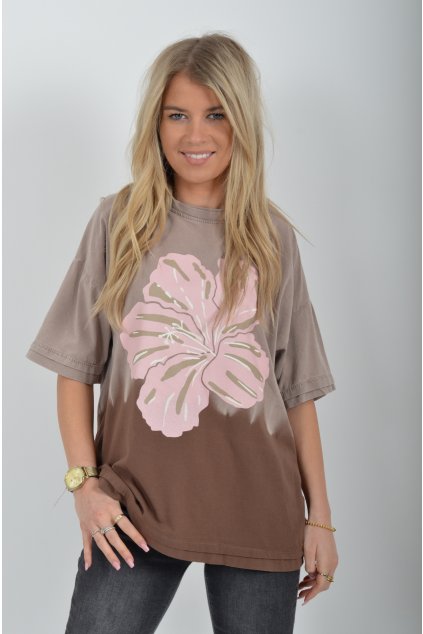 Hnědé tričko ES6274