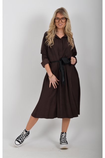 Čokoládové šaty ES6281