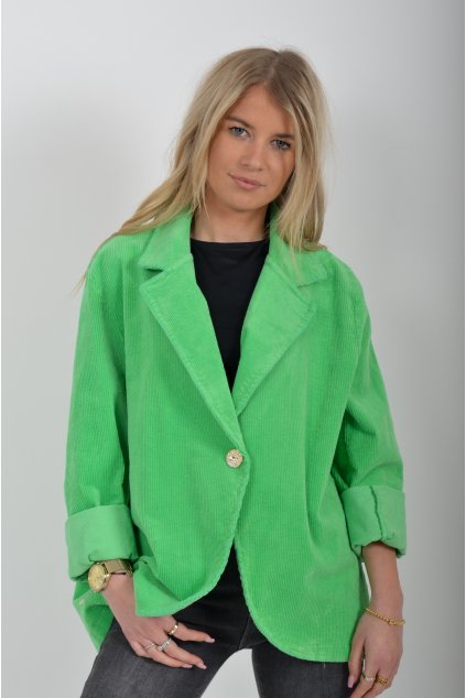 Zelené manšestrové sako ES6292