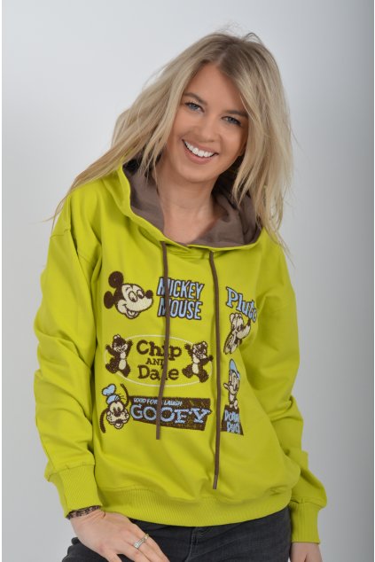 Limetková mikina ES6316