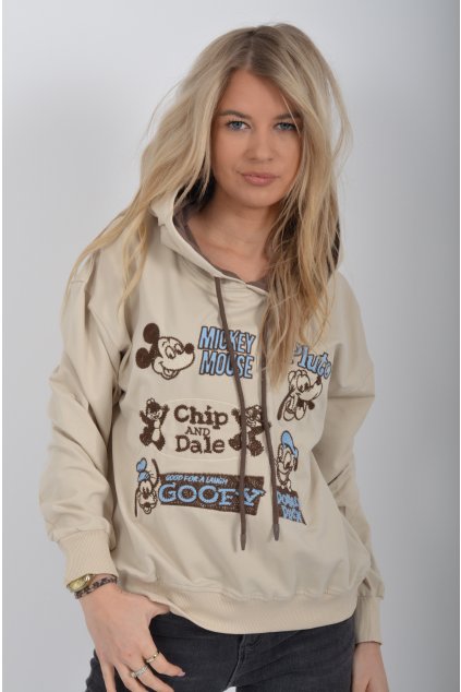 Béžová mikina ES6317