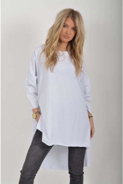 Bílé oversize tričko ES6340