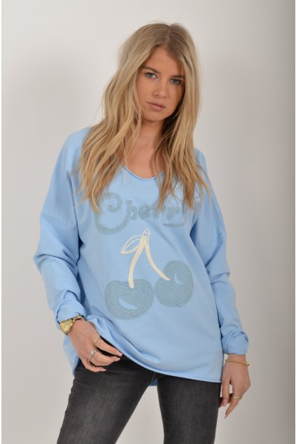 Modrá mikina ES6358