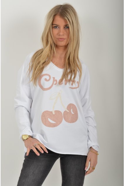 Bílá mikina ES6360