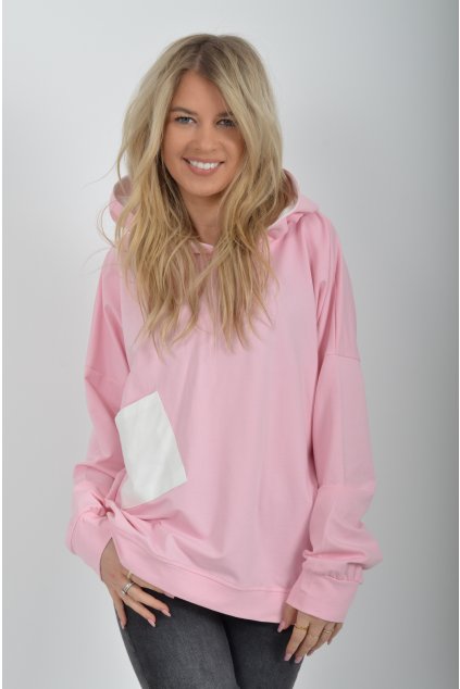 Růžová mikina ES6365