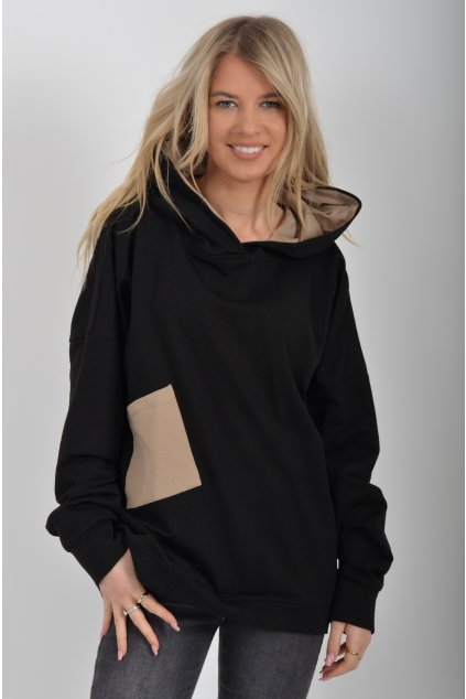 Černá mikina ES6367