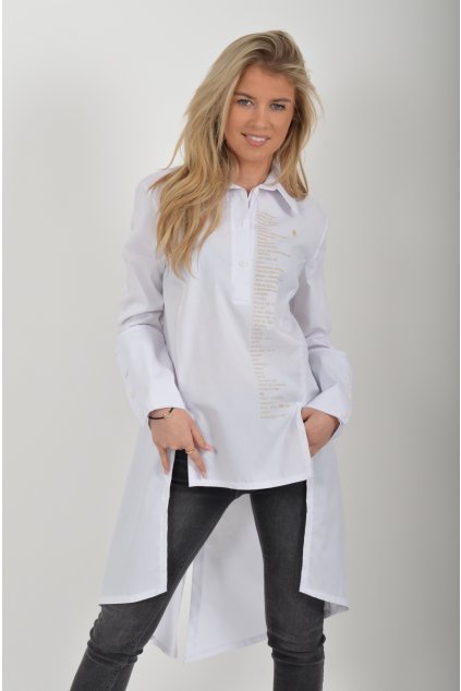 Bílá atypická košile ES6369