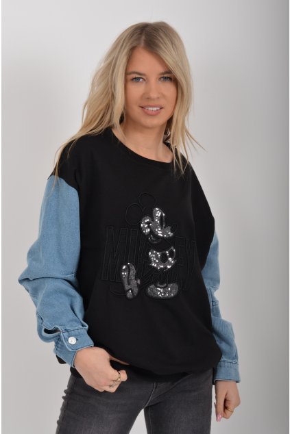 Černá mikina ES6370