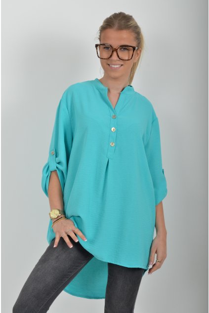 Tyrkysová halenka ES6381