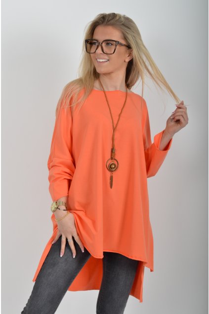 Oranžové oversize tričko ES6392