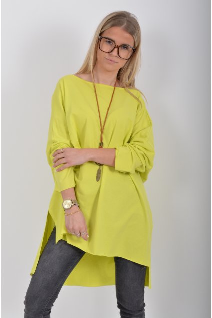 Limetkové oversize tričko ES6394