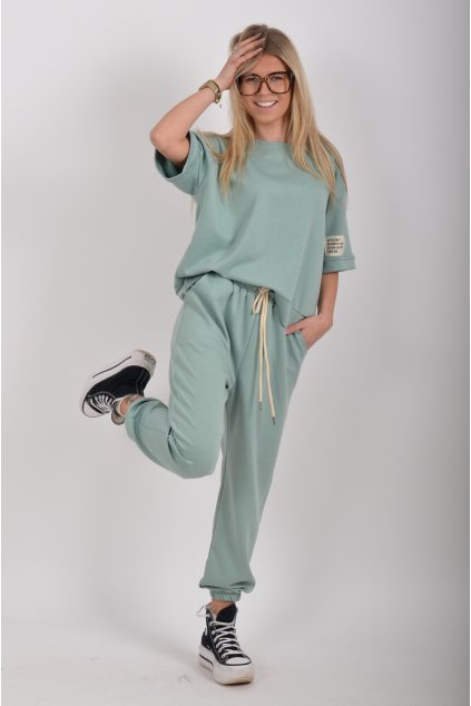 Mentolová tepláková souprava ES6400