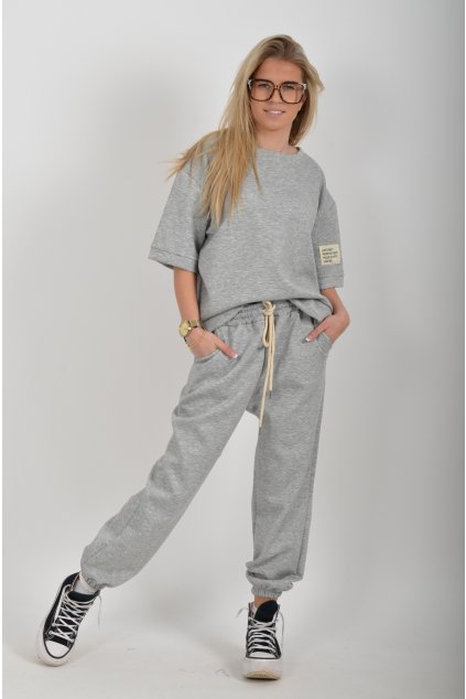 Šedá tepláková souprava ES6401