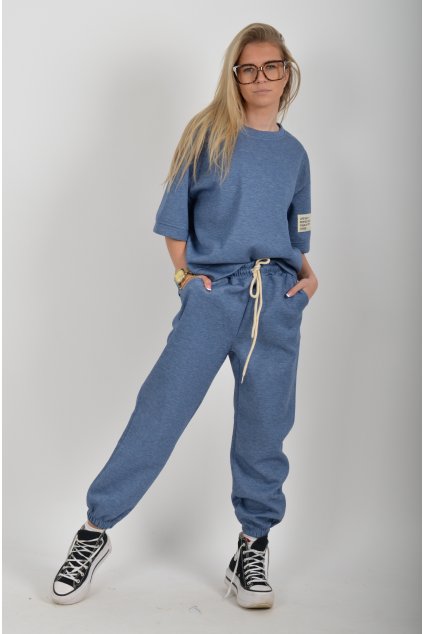 Modrá tepláková souprava ES6406