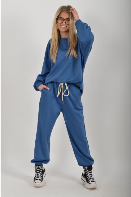 Modrá tepláková souprava ES6408