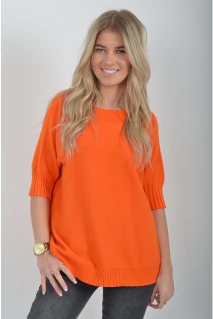 Oranžový svetr ES6417