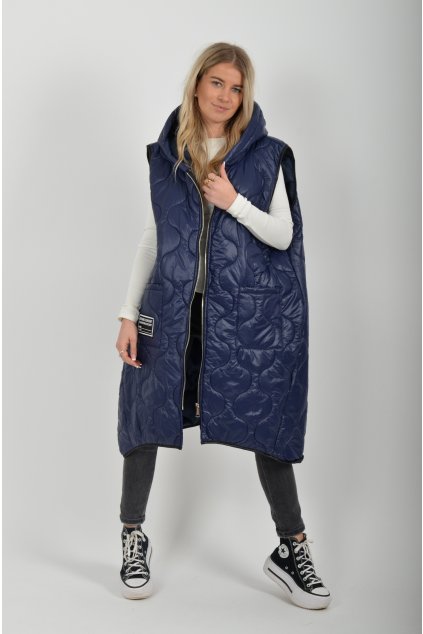 Tmavě modrá vesta ES6419