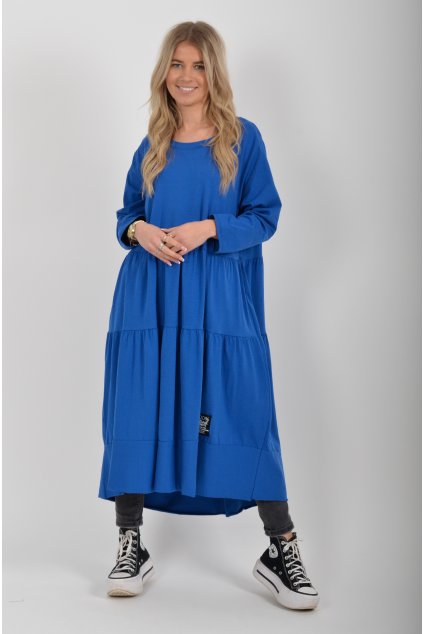 Modré bavlněné šaty ES6447