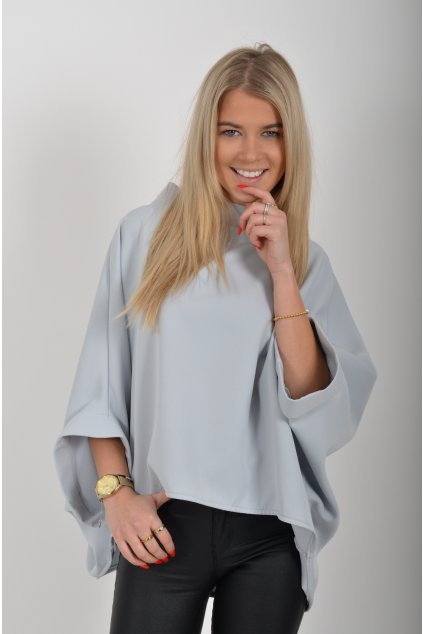 Světle šedá halenka ES6477