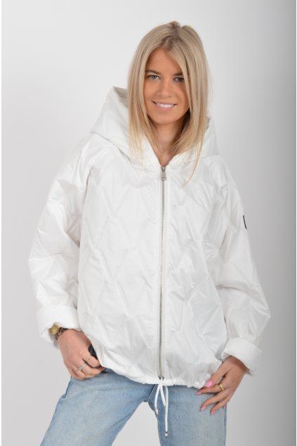Bílá bunda ES6497