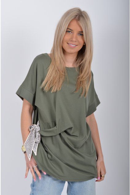 Khaki tričko ES6507