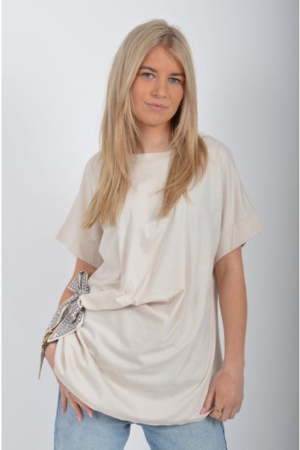 Béžové tričko ES6508