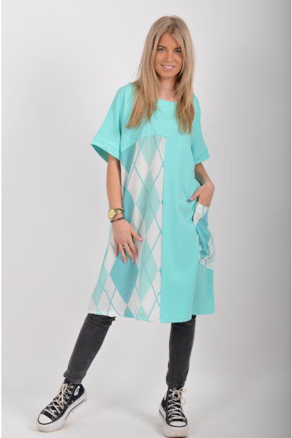 Tyrkysové šaty ES6525