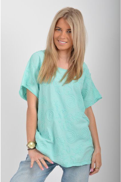 Tyrkysové tričko ES6526