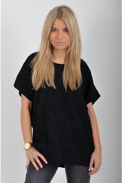 Černé tričko ES6532