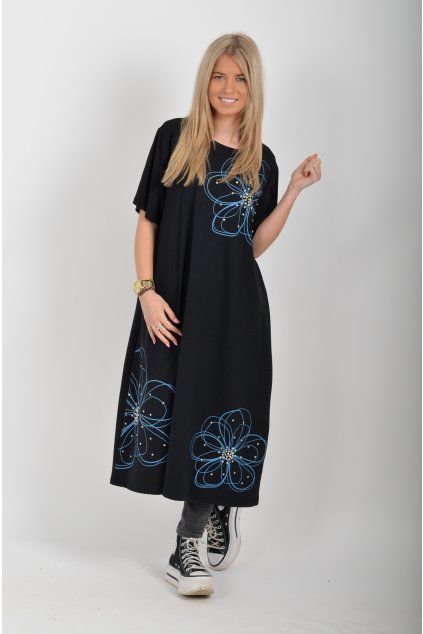 Černé šaty ES6544