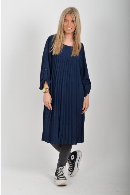 Tmavě modré šaty ES6546