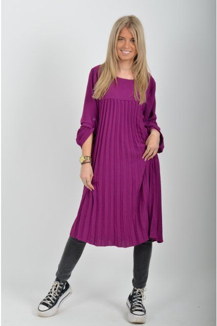 Fialové šaty ES6554