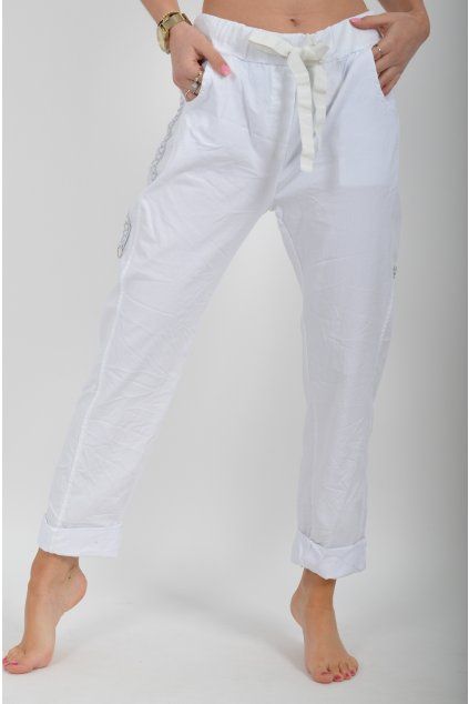 Bílé kalhoty ES6555
