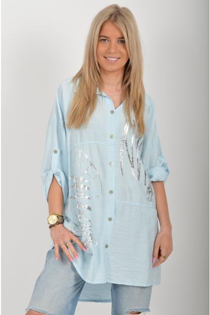 Světle modrá košile ES6565