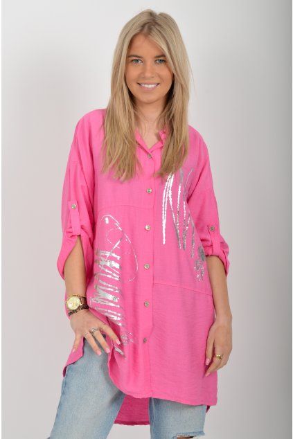 Růžová košile ES6567