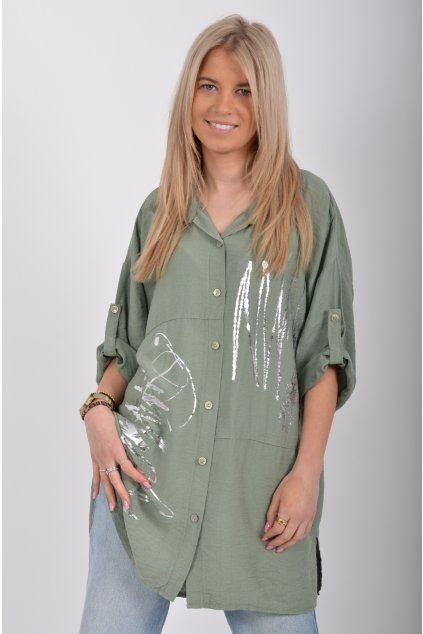 Khaki košile ES6571