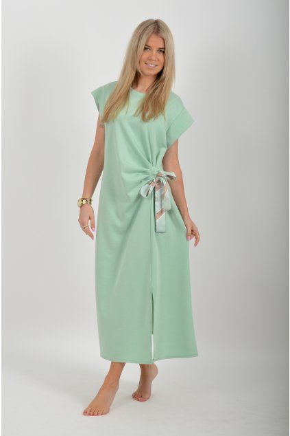 Mentolové šaty ES6579