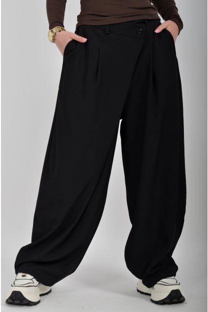 Černé kalhoty ES6582