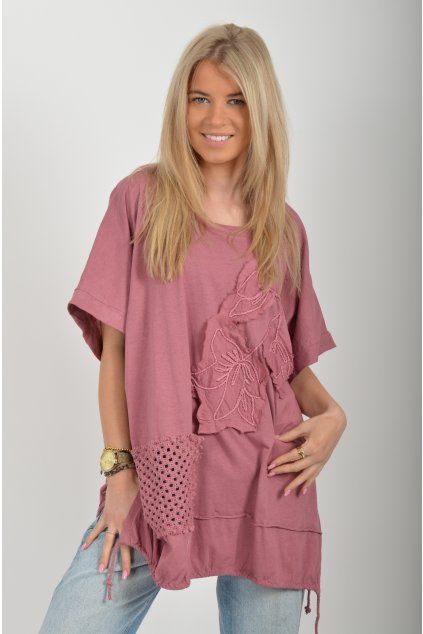 Starorůžová halenka ES6595
