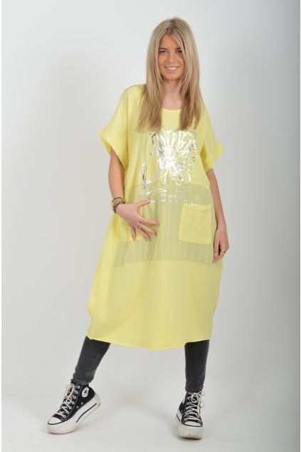 Žluté šaty ES6596