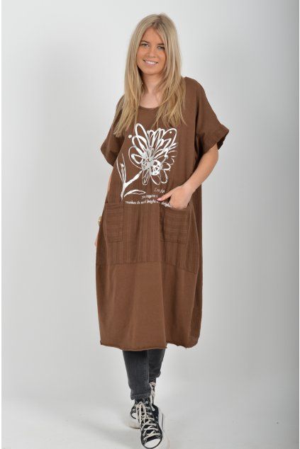 Čokoládové šaty ES6600