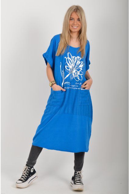 Modré šaty ES6602
