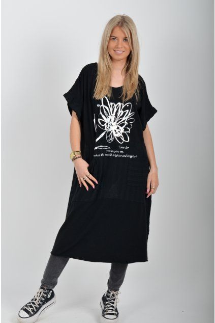 Černé šaty ES6603