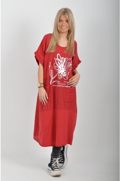 Červené šaty ES6605