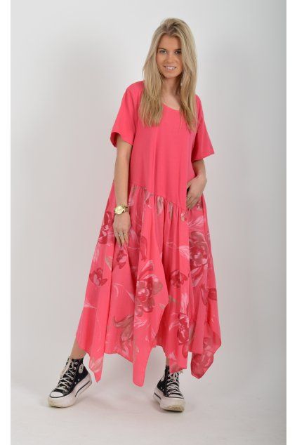 Malinové šaty ES6631