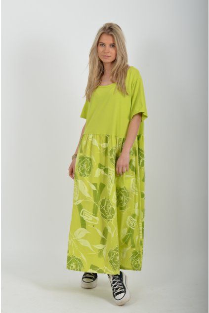 Limetkové šaty ES6632